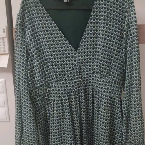 A.L.E. dress green with pattern new, size L