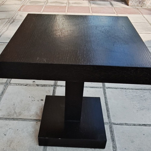 Solid Oak Square Coffee Table, Wenge finish