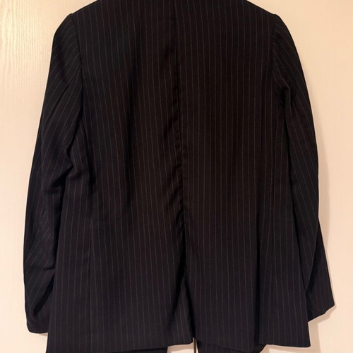H&M blazer navy blue with white stripes size M like new