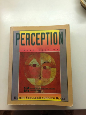 Perception Third Edition book used, English language
