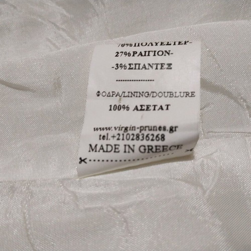 Virgin Prunes by Mikro women's coat used, white, size S