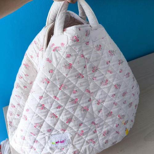 Soft cotton toy storage bag