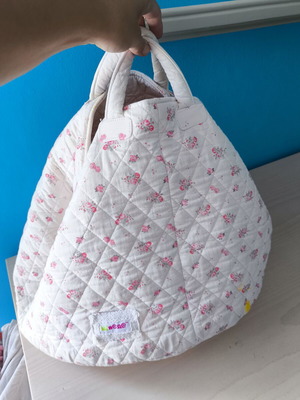 Soft cotton toy storage bag