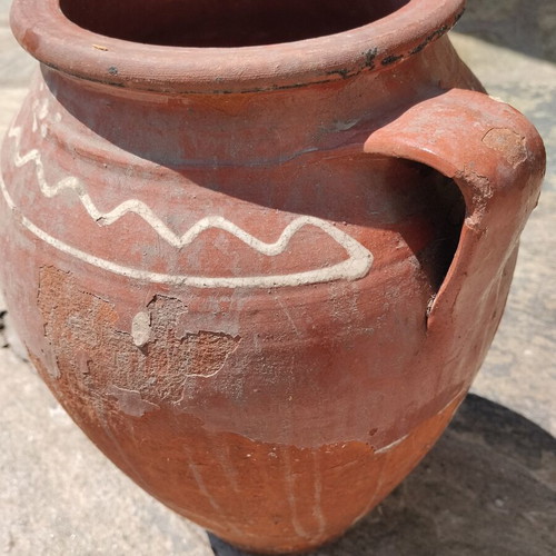 Traditional Clay Kiupi vintage decorative, used, height 35cm