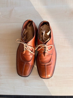 Men's leather Pollini shoes used, brown, size 41
