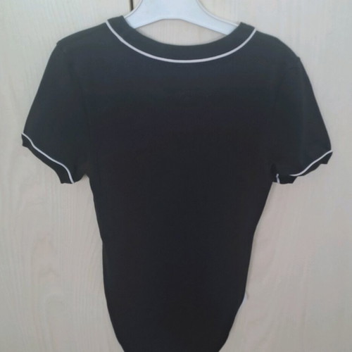 Nike women's bodysuit black with white trim like new