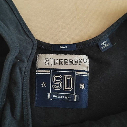 Superdry bodysuit, black, size S