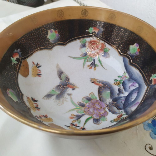 Vintage porcelain Japanese bowl Royal Satsuma like new