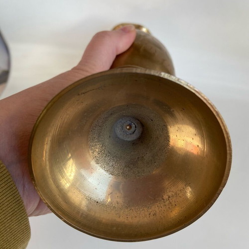 Antique amphora vase used, made of bronze