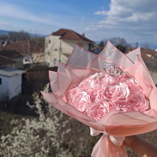 Handmade flower bouquet like new