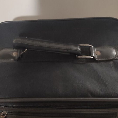 Large toiletry bag used, black