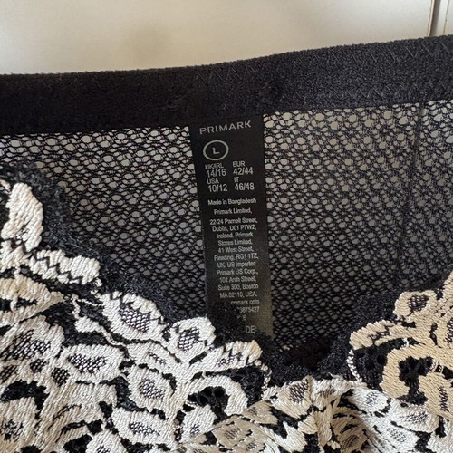 Nightwear Primark Large Size New, Black and White