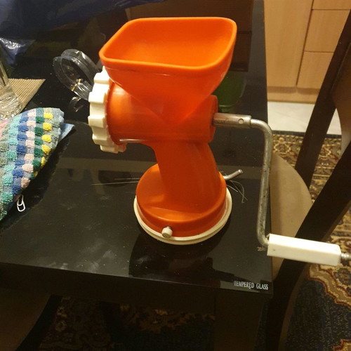 Meat grinder used, for mincing meat
