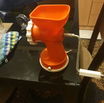 Meat grinder used, for mincing meat
