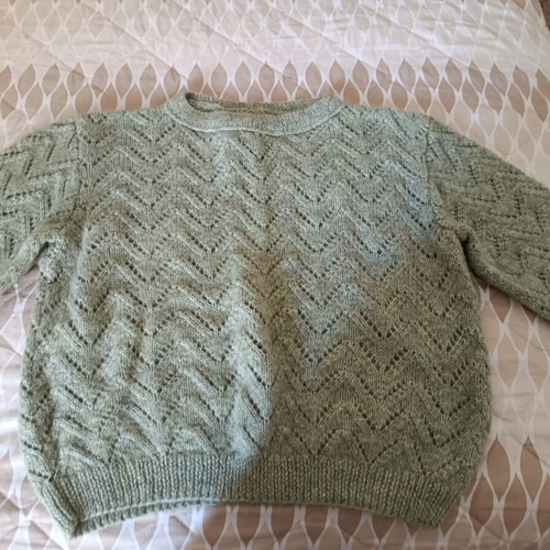 Woolen women's knitted sweater green veraman like new XL