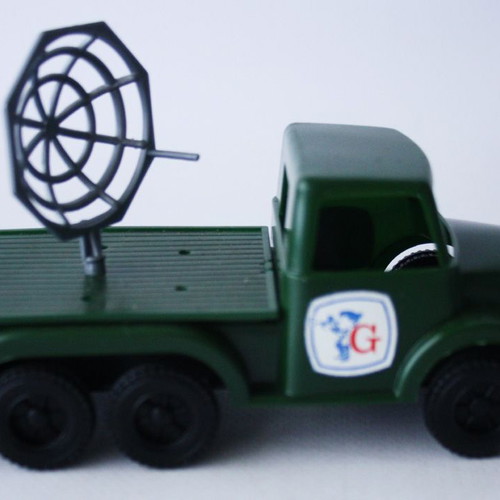 Vintage 70's Greek military truck with radar 17cm Grecostyl new