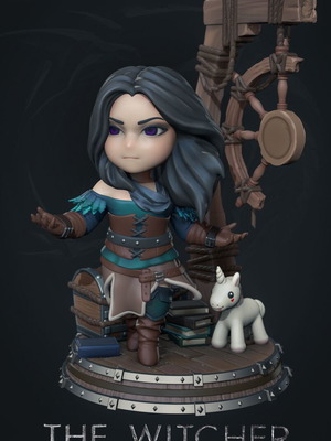 3D Yennefer The Witcher new 10 cm model