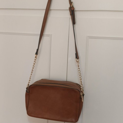 Crossbody shoulder bag used, brown