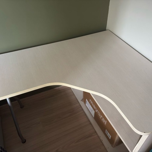 Neoset Teen Desk Furniture Set used, white wood with turquoise lacquer