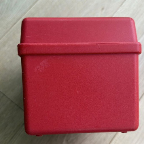 Curver Retro 1970s Red Sewing Organizer Case with Removable Tray