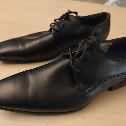 Hush Puppies men's formal shoes like new, black matte, size 41