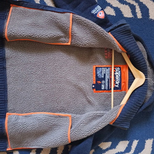 Superdry jacket like new, blue, size S