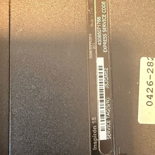 Dell Inspiron 15 3542 laptop used, Intel i3, 4GB RAM, 120GB SSD