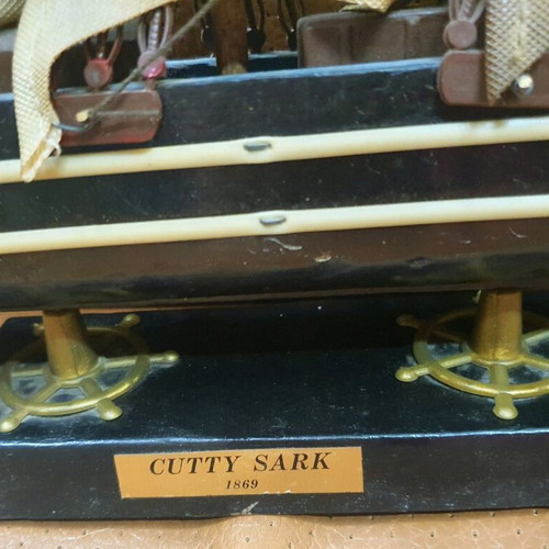 Vintage Cutty Sark 1869 ship model used, plastic