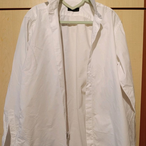 Makis Tselios Fashion men's white shirt like new, slim fit