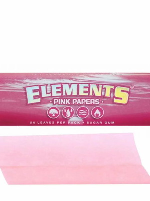 Elements Pink rolling papers 50 leaves new