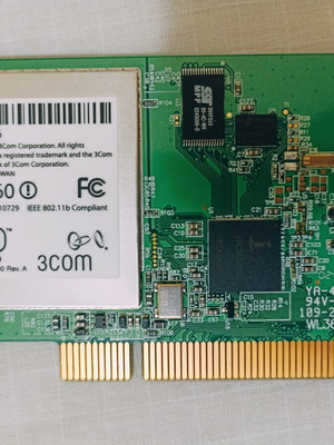 3Com Dell 11Mbps Wireless 802.11B PCI Adapter Card with Antenna like new