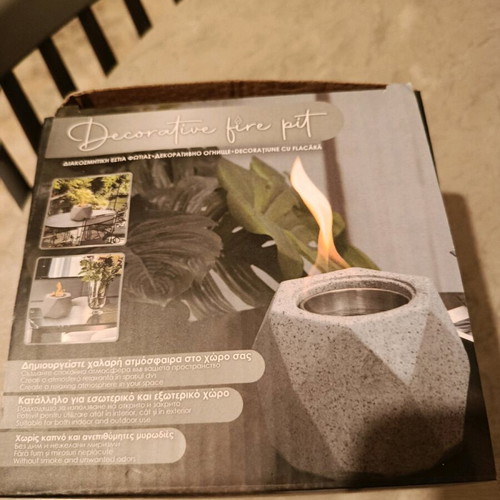 Decorative fire pit new in box