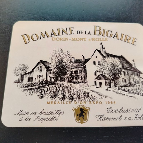 Domaine de la Bigaire promotional label used