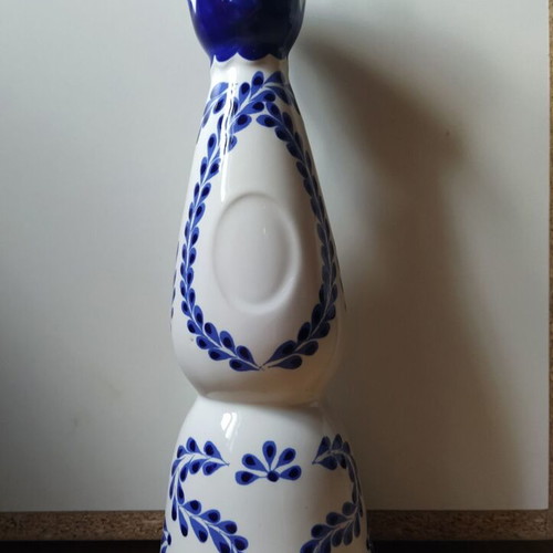 Clase Azul tequila bottle used, authentic Mexican porcelain 750ml