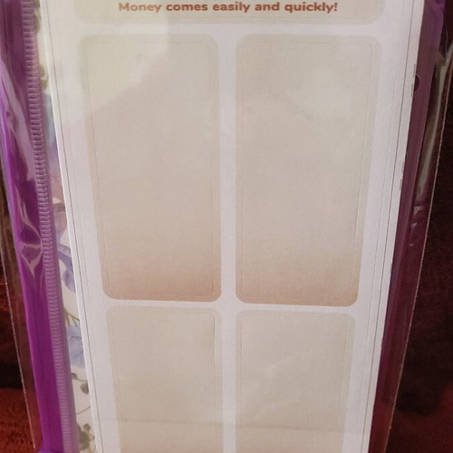A6 Spiral Notebook with Zip Pockets and Code Lock new, purple