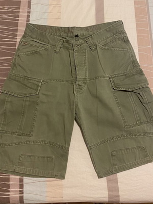 3Guys Khaki Men's Bermuda Shorts like new, denim fabric, XL