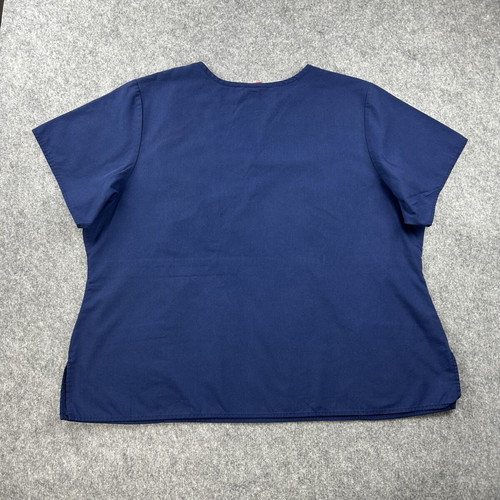 Dickies blue V-neck tunic workwear shirt used XL - XXL