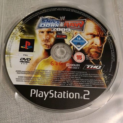 Smackdown vs Raw 2009 PS2 used in very good condition