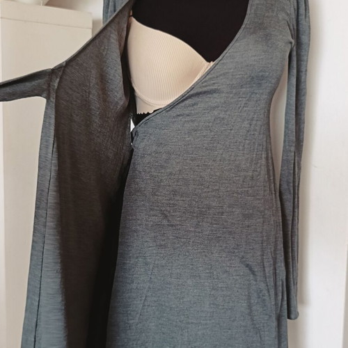 See by Chloe Jersey Wrap Dress new, grey melange, S/M