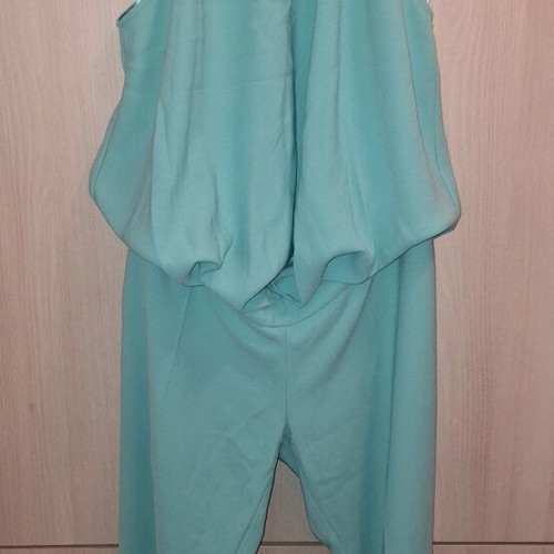 Mischalis Atelier one-piece jumpsuit like new, mint with gold belt, XXXL