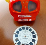 View-Master Lighted 3-D μεταχειρισμένο με 3 Reels Jurassic Park