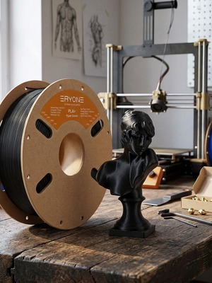 Eryone PLA+ Hyper Speed 3D Printer Filament 5kg new, black