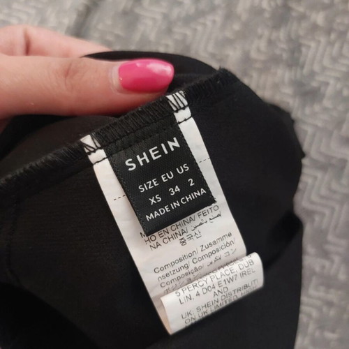 Shein fabric shorts black like new, women's XS