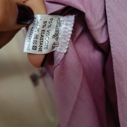 Strapless pink dress with boutonniere, like new, size S