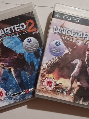 Uncharted 2 Among Thieves and Uncharted 3 Drake's Deception PS3 games bundle
