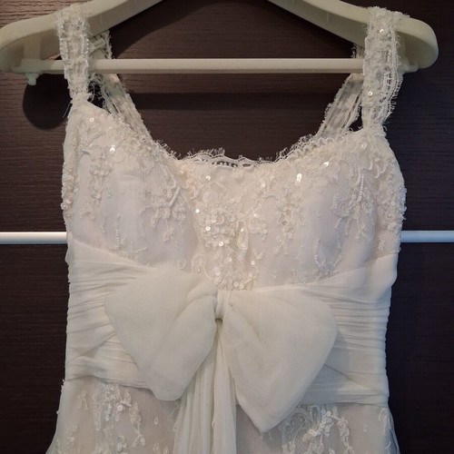 Pronovias wedding dress with hand-embroidered lace