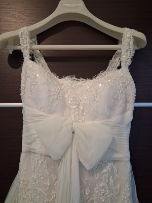 Pronovias wedding dress with hand-embroidered lace