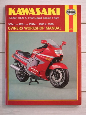 Haynes Workshop Manual Kawasaki ZX900 ZX1000 ZX1100 like new