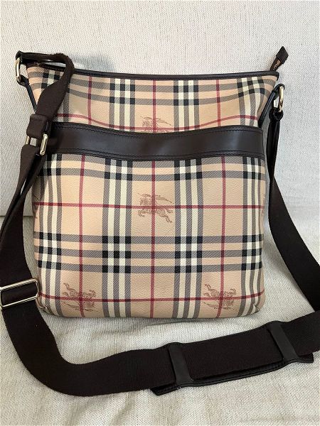  Burberry Haymarket Check Messenger Bag