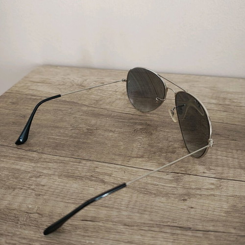 Ray Ban 3025 003/3F 6214 sunglasses used, turquoise and silver